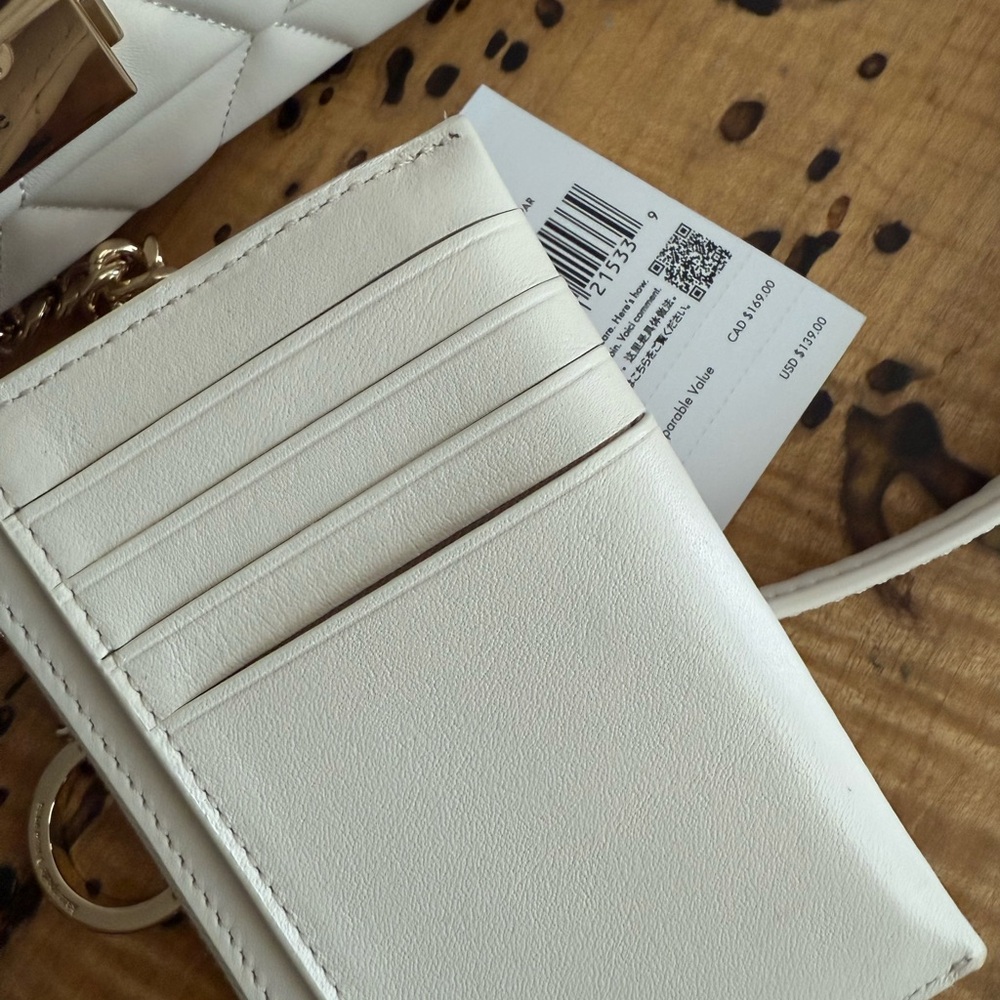 Kate Spade Carey Quilted Small Flap Crossbody with Matching Card Holder - Picture 8 of 9